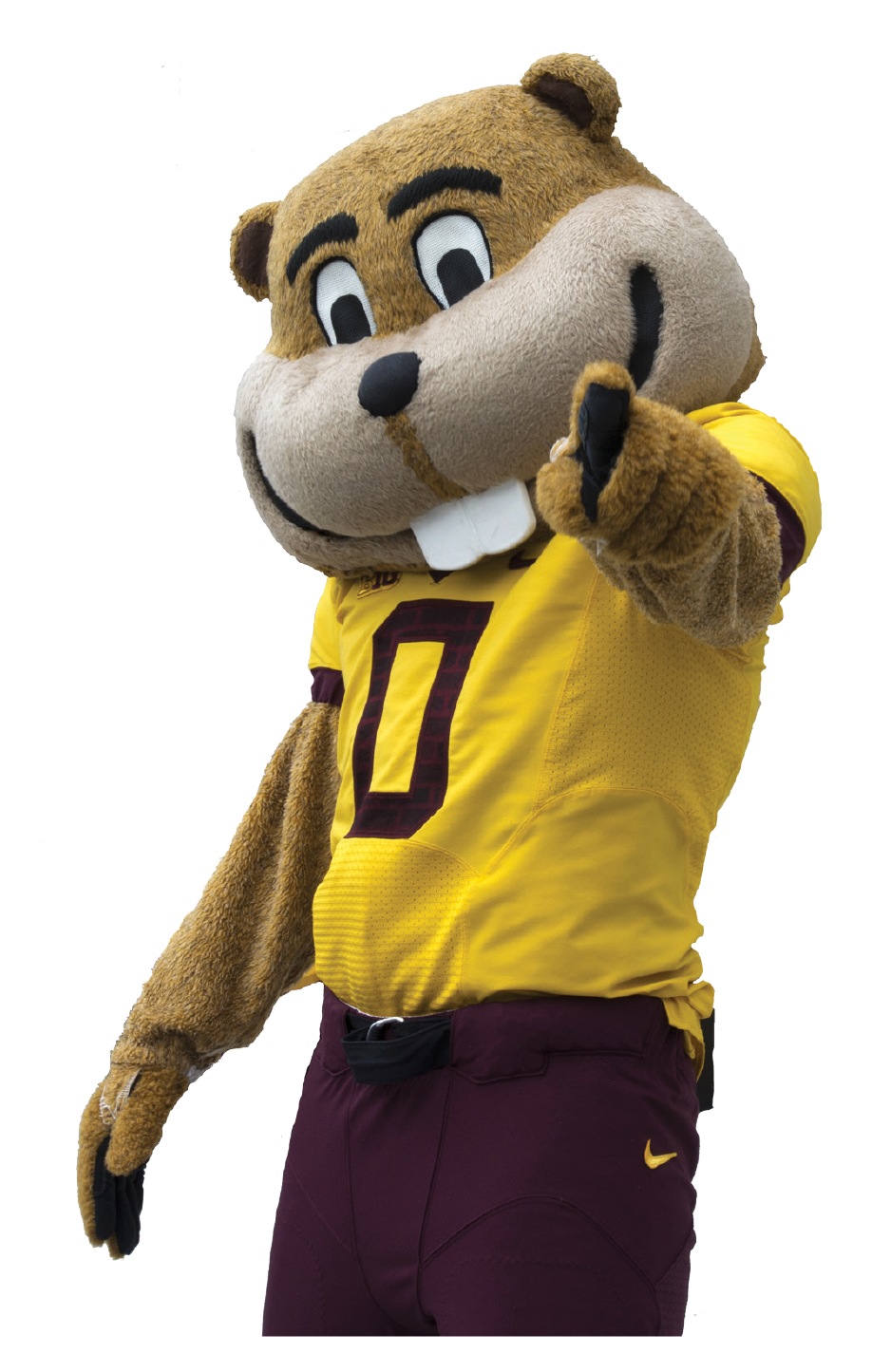 Goldy Gopher pointing